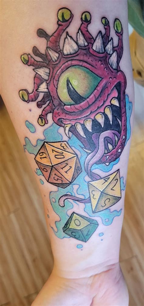 [Art] My Beholder Tattoo : r/DnD