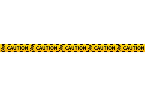 Yellow Caution Tape. Warning Ribbon with Graphic by ladadikart ...