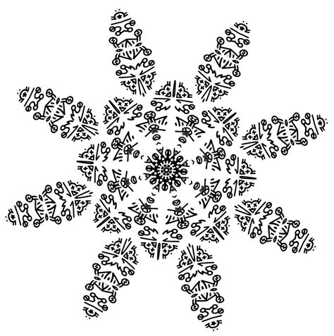 Snowflake / Spoke wheel 0 free transparent flakes by dscript on DeviantArt