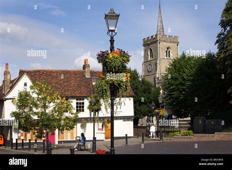 ware town centre hertfordshire england uk gb Stock Photo - Alamy