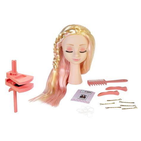 Cute Girls Hairstyles Styling Head Doll Playset, 20 Pieces - Walmart.com