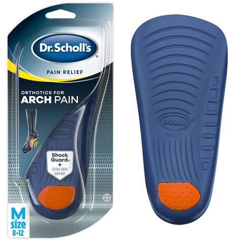 Dr. Scholl's Arch Pain Relief Orthotic Inserts for Men (8-12) Insoles for Immediate and All-Day ...