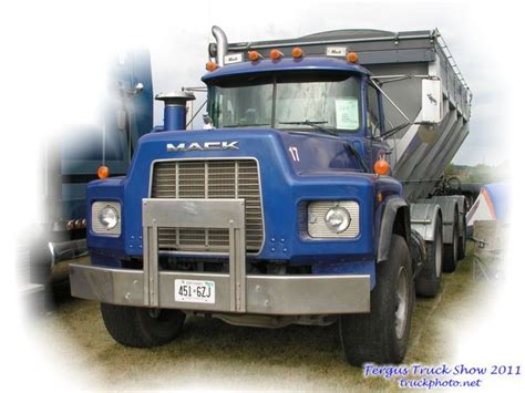 Blue Mack Dump Truck at Fergus Truck Show