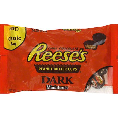 Reese's® Miniature Dark Chocolate Peanut Butter Cups 12 oz. | Chocolate | Foodtown