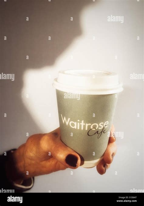 Waitrose cafe coffee Stock Photo - Alamy