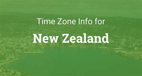 Time Zones in New Zealand