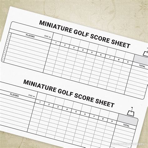 Golf Score Card