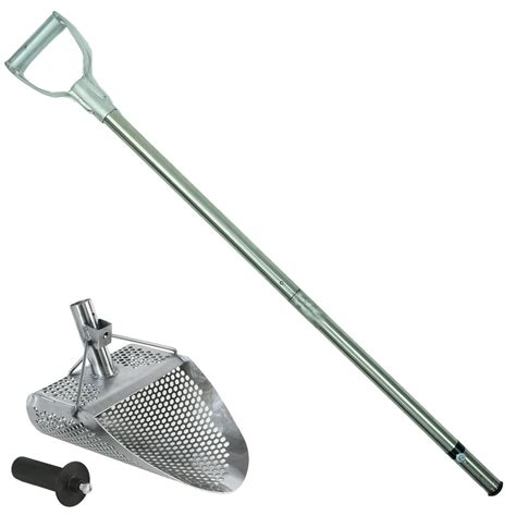 Dune Kraken 11" x 8" Stainless Steel Metal Detector Sand Scoop w/ Large ...