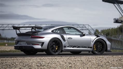 Porsche 911 GT3 RS | 2019MY (Color: GT-Silver) | Rear Three-Quarter