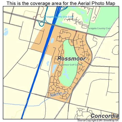 Aerial Photography Map of Rossmoor, NJ New Jersey