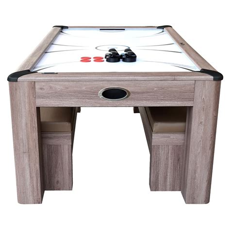 Shop Hathaway Driftwood 7ft Multi Game Table 3 in 1 with Dining Top ...