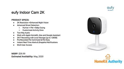 eufy Indoor camera 2k to arrive in May with 2K capture - HomeKit Authority