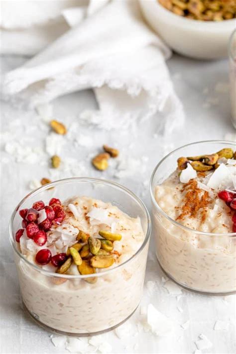 Almond Milk Rice Pudding [Vegan!] - Feel Good Foodie