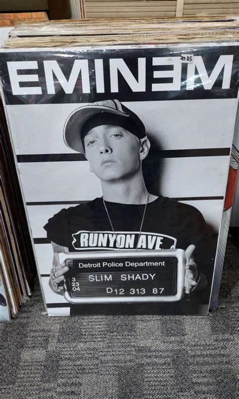 Eminem ( Mugshot ) Maxi Poster, Furniture & Home Living, Home Decor, Frames & Pictures on Carousell