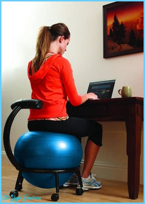 Yoga ball chair - AllYogaPositions.com