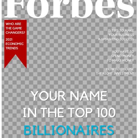 Forbes Magazine Cover Template - MockoFUN