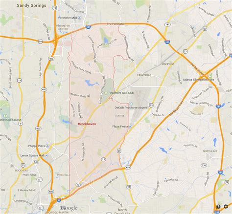 North Atlanta, Georgia Map