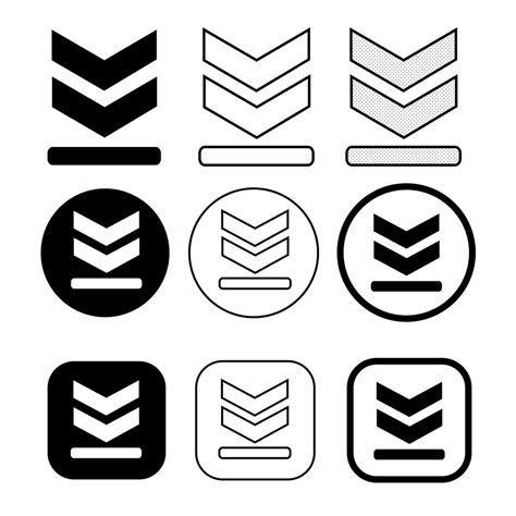 set of simple sign download icon 563446 Vector Art at Vecteezy