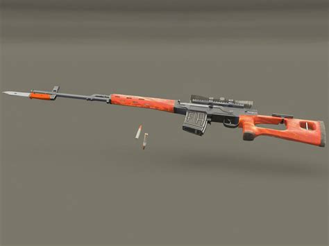 Dragunov Sniper Rifle - 3D Model by oven21031977