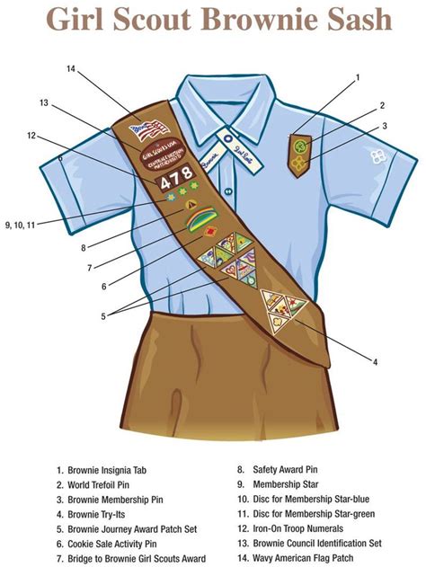 girl scout brownie sash patch placement - Google Search | Girl scout ...