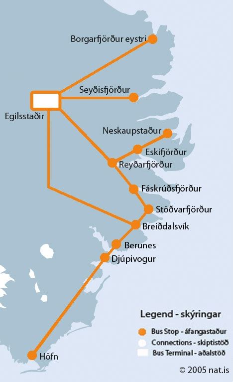 BUS SCHECULES DJUPIVOGUR HOFN, TRANSPORTATION IN ICELAND