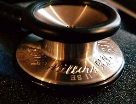 Stethoscope engraved for a special client. She's a school nurse and ...