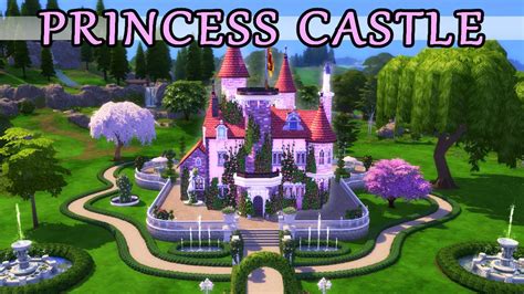 Princess Castle | Sims 4 Speed Build | No CC - YouTube