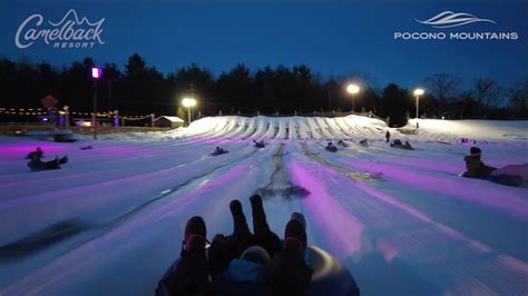 Galactic Snow Tubing at Camelback | Pocono Mountains - YouTube