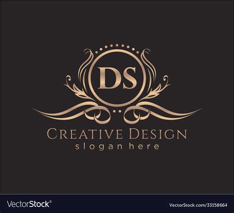 Initial ds beauty monogram and elegant logo design