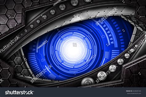 Abstract Robot Eye Background Stock Photo 423035104 : Shutterstock