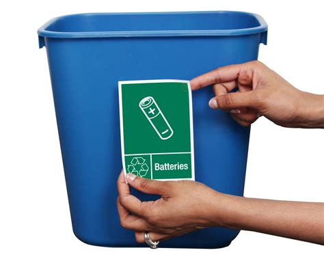 Battery Recycling Signs and Labels