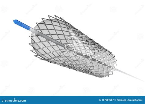 Stent for Balloon Angioplasty Stock Illustration - Illustration of catheter, silver: 157259067