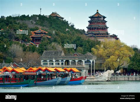 Summer Palace with historical architecture in Beijing Stock Photo - Alamy