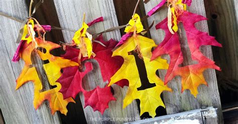 Fall Leaf Banner - A Quick & Easy Autumn Craft to Make for Your Home!