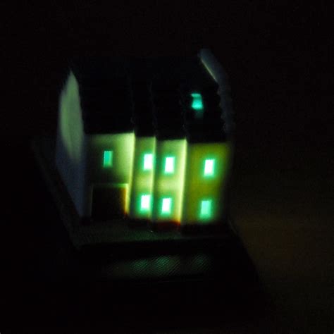 Minecraft House, illuminated | This is a model of a house I … | Flickr