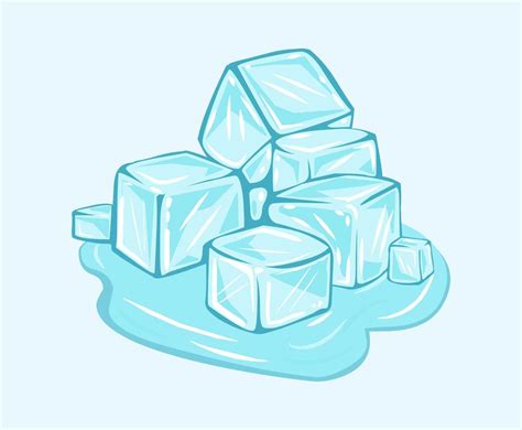 Sketchy Ice Cubes Vector | Vector.ToolXoX.com