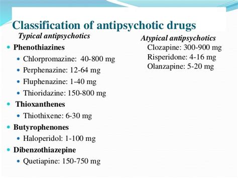 Antipsychotic drugs