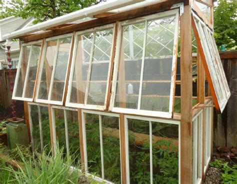 greenhouse made of old windows | Old window greenhouse, Window ...