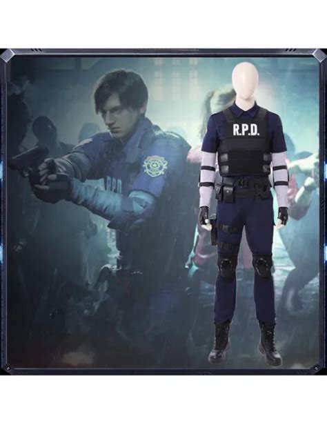 RESIDENT EVIL 2 Remake Biohazard Re:2 Costume cosplay Leon Scott Kennedy EUR 236,41 - PicClick IT