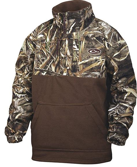 Drake Waterfowl DW3020-015-12 Youth Eqwader 1/4 Zip Shirt Jacket Max5 | Quarter zip jacket, Camo ...