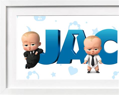 Boss Baby Name Art / the Boss Baby / Boss Baby Nursery Decor / | Etsy UK