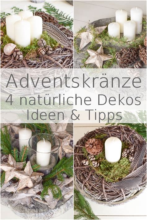 Schöne natürliche Adventskränze: 4 tolle Ideen für euch - Mrs Greenery