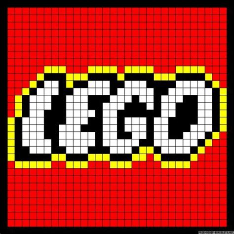 Lego logo perler bead pattern - Crochet / knit / stitch charts and ...