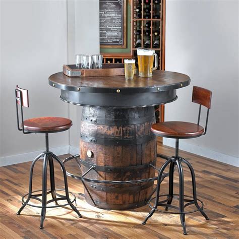 Tennessee Whiskey Barrel Pub Table - Wine Enthusiast