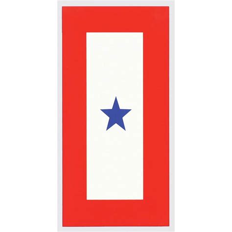 Decal, Service Flag, 1 Blue Star