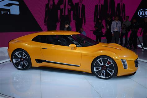 Kia GT4 Stinger concept car show video, pictures and details | evo