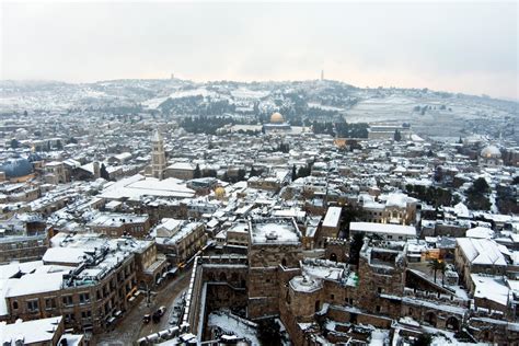 In Pictures: Jerusalem turns white after rare snowfall | Weather News ...