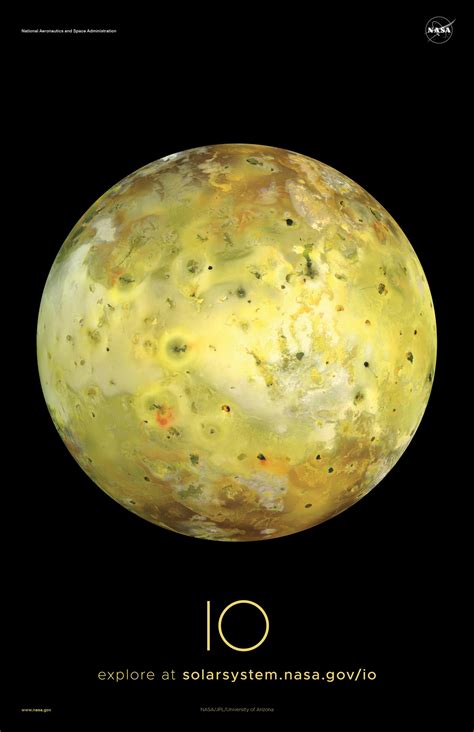 Jupiter's Moon Io Poster - Version A | NASA Solar System Exploration