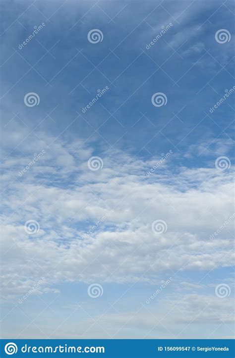 Blue Sky with Clouds Altocumulus in Fuji City, Japan. Vertical Shot Stock Image - Image of ...