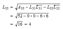 Cholesky decomposition